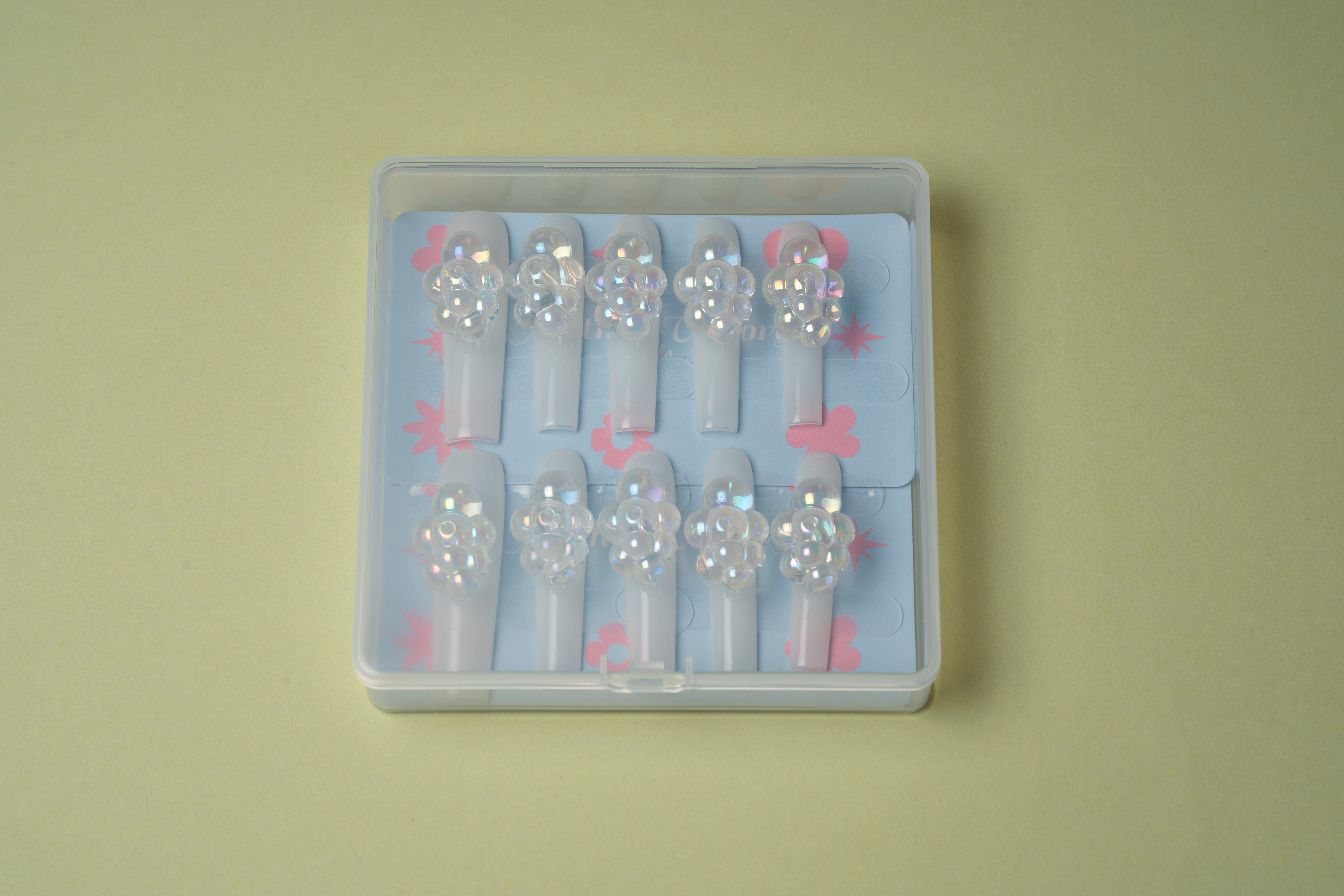 Bubble Cloud Nails