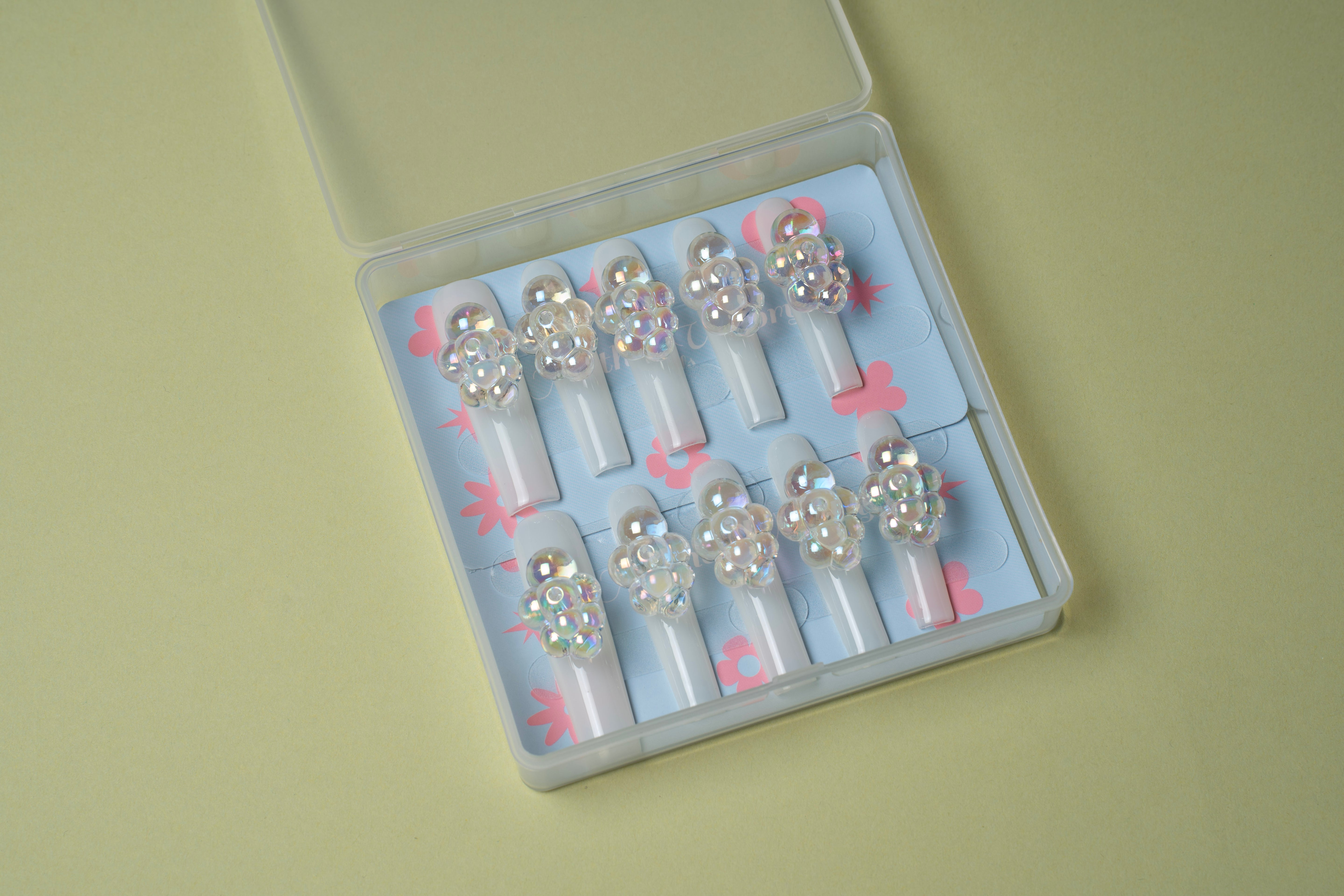 Bubble Cloud Nails