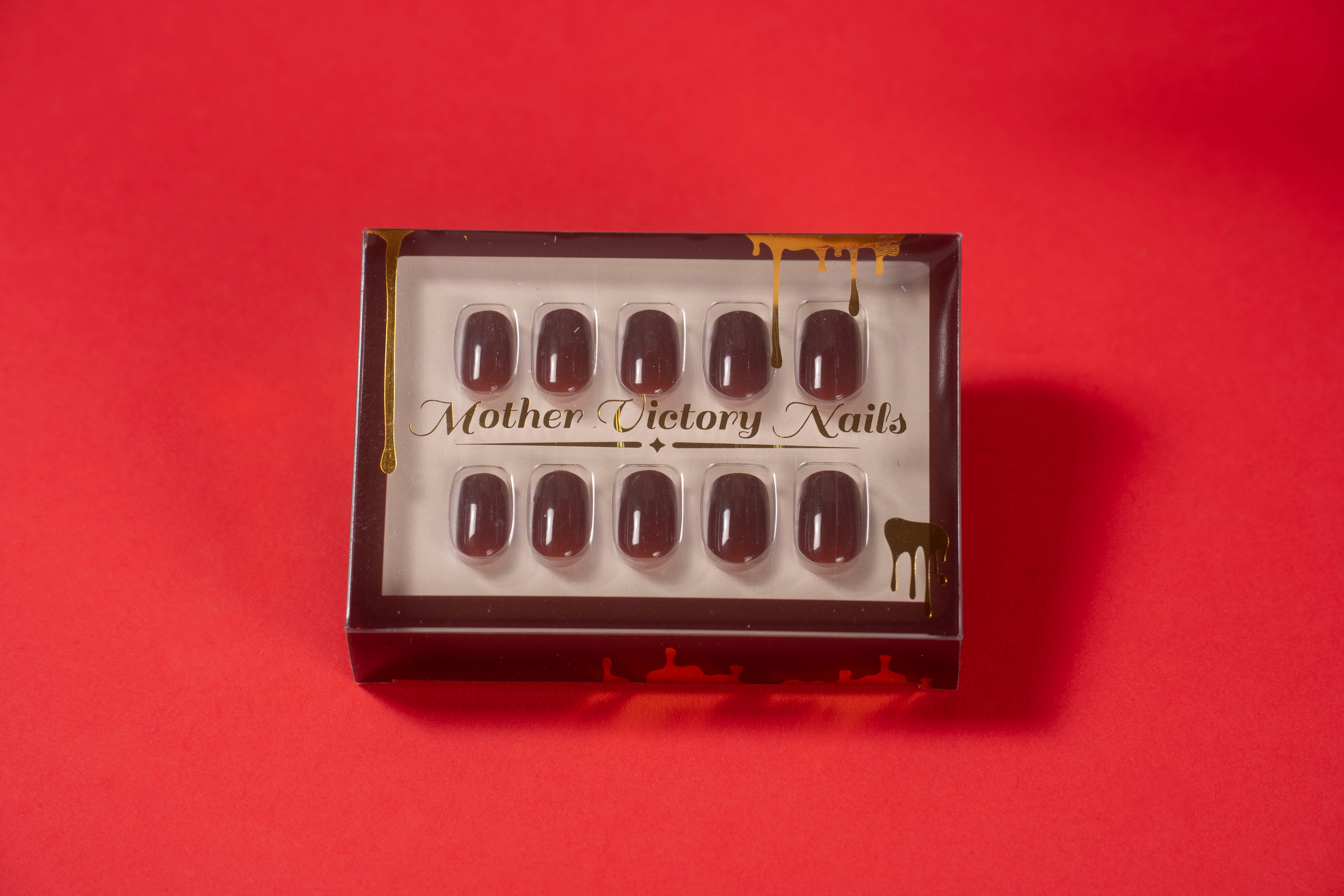 Burgundy Cherry Nails – Mother Victory Nails